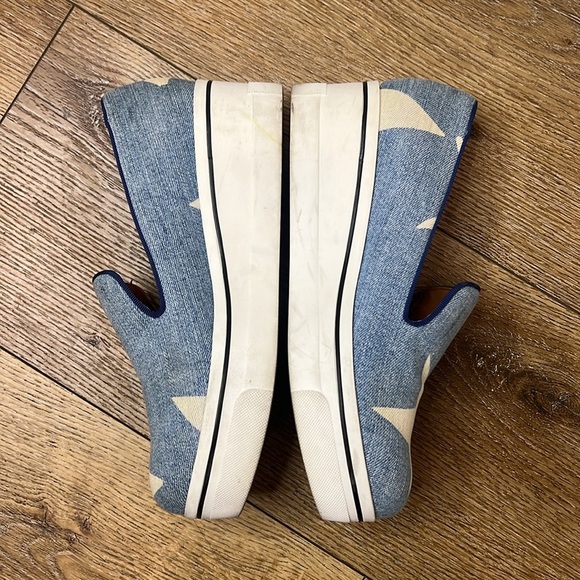 Stella McCartney Binx Platform Sneaker Denim Star Pattern Size 40/10US - Picture 3 of 11